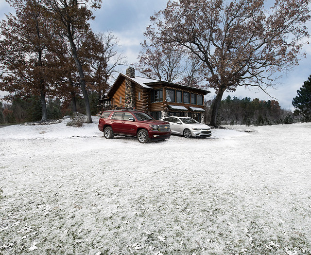 Chevy Vehicles in the snow