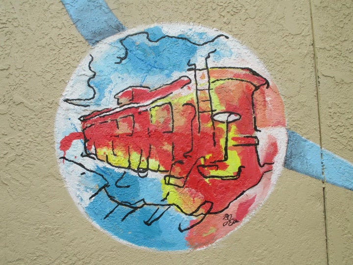 Train Mural in MADISON IN