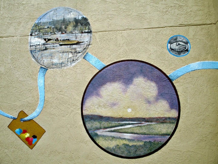 Abstract Mural in MADISON IN